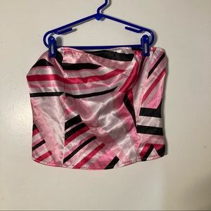 Y2K funky silk tube top